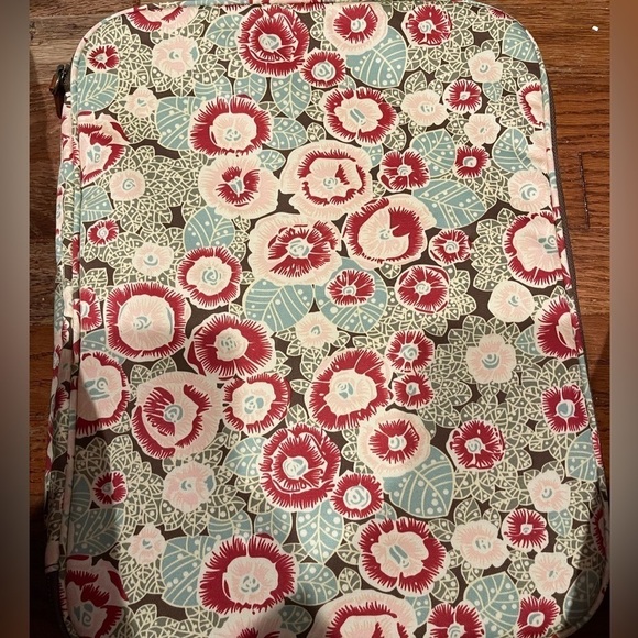 Amy Butler for Kalencom Zipper Computer Portfolio Case 4 Pockets Floral Print - Picture 1 of 7